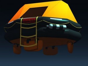 rescue liferaft Modelo 3D