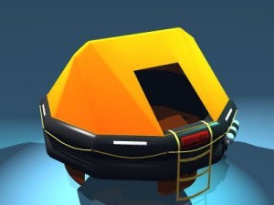 rescue liferaft Modelo 3D