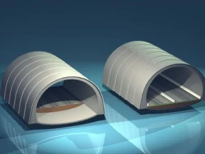 highway tunnels cutaway 3D Model