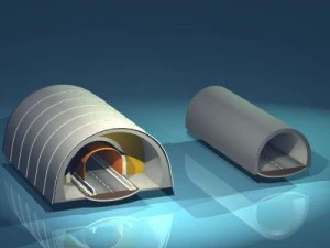 highway tunnels cutaway 3D Model