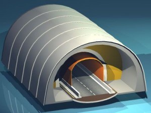 highway tunnels cutaway Modèle 3D