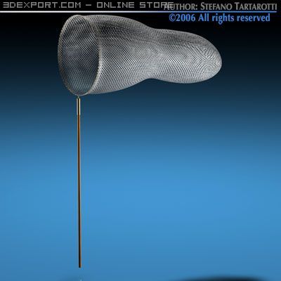 butterfly net 3D Model .c4d .max .obj .3ds .fbx .stl .blend 