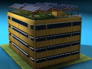 ecological building 2 3D Model
