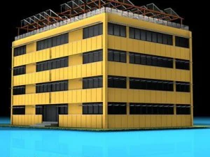 ecological building 2 3D Model