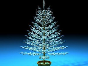 christmas crystal tree Modello 3D