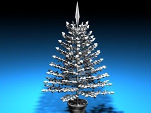christmas crystal tree Modello 3D