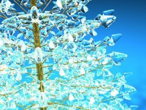 christmas crystal tree Modello 3D