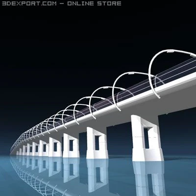 bridge 3D Model .c4d .max .obj .3ds .fbx .stl .blend 