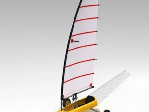 陸上ヨット 3Dモデル