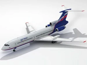 tu154 aeroflot 3D Model
