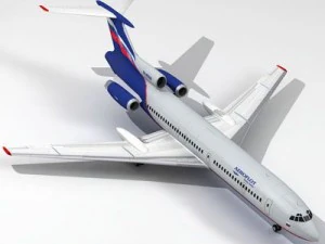tu154 aeroflot 3D Model