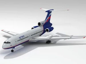 tu154 aeroflot 3D Model