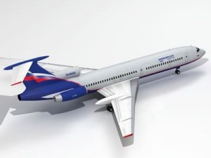 tu154 aeroflot 3D मॉडल