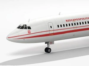 tu154m polish air force 3D Model