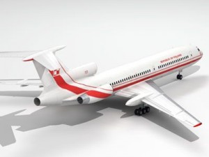 tu154m polish air force 3D 모델