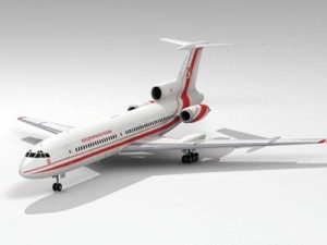 tu154m polish air force 3D 모델