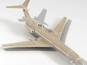 tu154m polish air force 3D Model