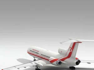tu154m polish air force 3D Model