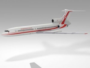 tu154m polish air force 3D 모델