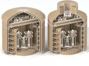 nuclear reactor building 3D Model