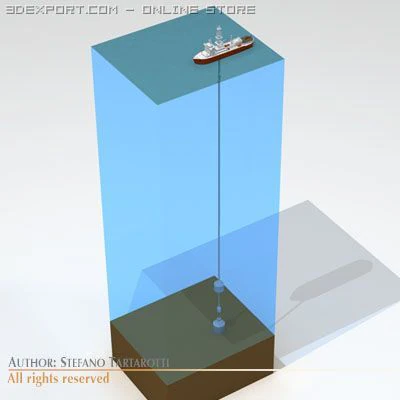 dolna zaślepka pakietu pionu morskiego Model 3D .c4d .max .obj .3ds .fbx .stl .blend 