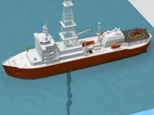 dolna zaślepka pakietu pionu morskiego Model 3D