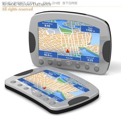 gps device 3D मॉडल .c4d .max .obj .3ds .fbx .stl .blend 