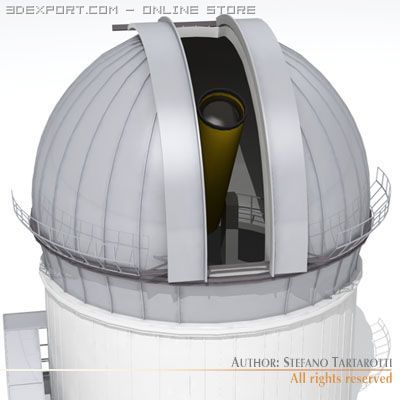 generic telescope 3D Model .c4d .max .obj .3ds .fbx .stl .blend 
