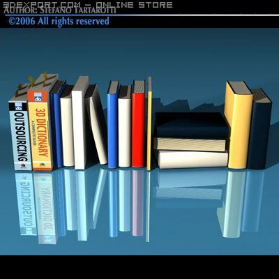 books new 3D Model .c4d .max .obj .3ds .fbx .stl .blend 