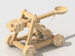 катапульта 3D Модель