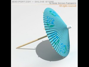 cocktail umbrella 3D-Modell