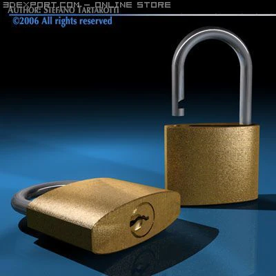 cadeado1 Modelo 3D .c4d .max .obj .3ds .fbx .stl .blend 