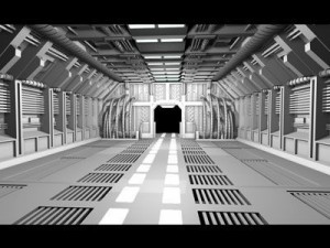 science fiction door 3D Model
