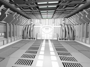 science fiction door 3D Model