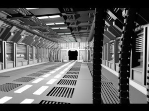 science fiction door 3D Model
