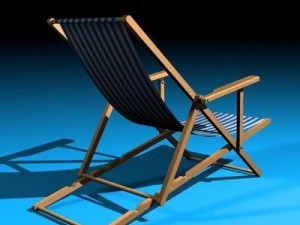 deck chair 3D 模型