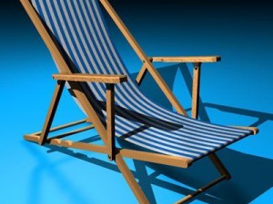 deck chair 3D 模型
