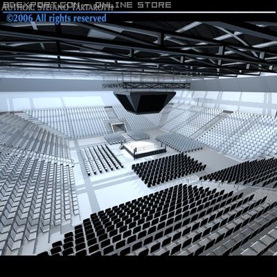 boxing arena Modelo 3D .c4d .max .obj .3ds .fbx .stl .blend 