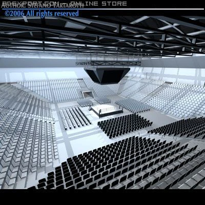 boxing arena 3D Model .c4d .max .obj .3ds .fbx .stl .blend 