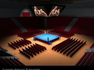 boxing arena c4d 3D Model