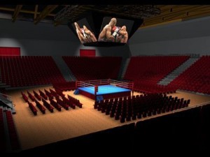 boxing arena c4d 3D-Modell