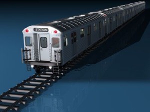 subway train 3Dモデル