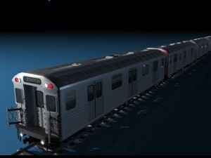 subway train without interior 3D-Modell