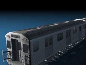 subway train without interior 3D-Modell