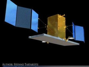 sat&eacute;lite radar Modelo 3D