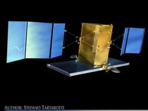 sat&eacute;lite radar Modelo 3D