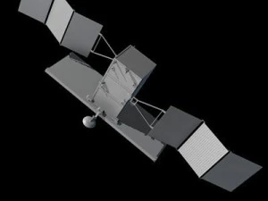 sat&eacute;lite radar Modelo 3D