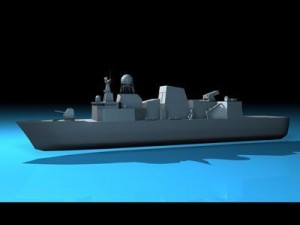 frigate ship 3D 模型