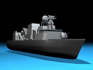 frigate ship 3D 模型