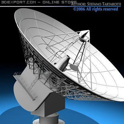 antenna satellite 3D Model .c4d .max .obj .3ds .fbx .stl .blend 